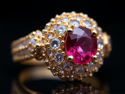 Macro shot of exquisite jewelry for product catalog display